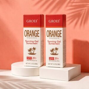 Two- Orange Tanning Gel Sunscreen SPF 30+